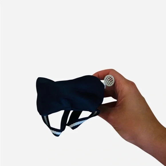 Tory Burch Sport Navy Grumpy Tennis Mini Backpack Keychain - Picture 5 of 6